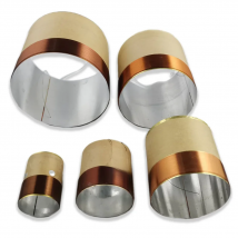 65mm-125.2mm 7-8Ohm ASV 2-Layer Round Copper Wire Bass Speaker Voice Coil Woofer Sound Driver Loudspeaker Repair Parts