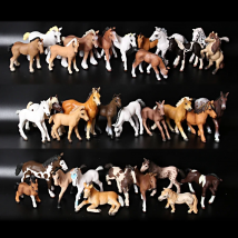 Realistic Animal Horse Pony Models Figures Hanoverian Andalusian Appaloosa Clydesdale Arabian Horses Collectible Figurines Toys