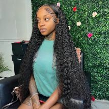 250 Density 30 40 Inch 13x4 13x6 360 Hd Lace Front Wigs Deep Wave Lace Frontal Wig Water Wave Curly Human Hair Pre Plucked Lace
