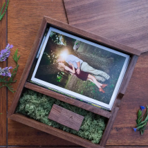 (Free Custom Laser Engraving LOGO) Wooden Album Box(4*6 inch Photo) and Wooden USB3.0 Pendrive 512GB 256GB 128GB 64GB 32GB 16GB