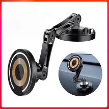 15W Magnetic Car Phone Holder Mount Wireless Charger Rotation Magnetic Car Phone Stand Fast Charging for IPhone 16 15 14 13 12