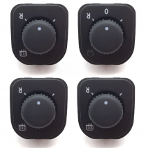 1/4 Pcs 1K0959565K Chrome Mirror Knob Heated Switch for VW Jetta Golf MK5 MK6 Tiguan Passat B6 OE#