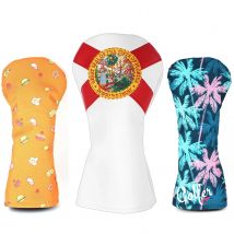 Flag of Florida Golf Club HeadCover fit for 420CC 460CC Driver #1 Cover Elastic Closure