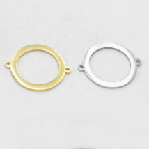 5pcs/lot DIY Stainless steel Hollow circle Pendant Mirror Polished Connector Charm Findings Jewelry Accessories for Hand Making