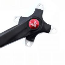 1 Set Waterproof Aluminum Alloy Bicycle Teeth Plate Crank Cover Mountain Road Bike Crankset Plug Screw Dust-Proof Disc Cover