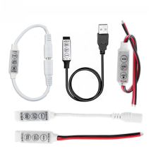 DC 5V-12V-24V 3Key Mini LED RGB Controller Single Color Dimmer Driver For 5050/3528/2835/5730/5630/3014 SMD LED Strip Lights