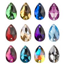 YANRUO 3230 Teardrop Sew On Rhinestone Flatback Crystal Glass Strass Kamienie do szycia do dekoracji ubrań