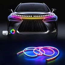 Hood Light Daytime Running Lights Automotive Supplies  APP Control Multi-function Led neon Strip Running Lights For 12V Car