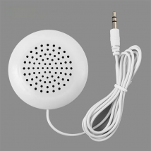 Kebidu Mini Speaker White 3.5mm Portable Speakers Aux Loudspeaker Smartphone Player Handsfree for Phone Touch CD Sleeping Use