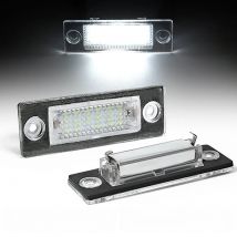 2Pcs Car LED License Plate Light Number Lamps For VW Golf 5 V Passat B5 Caddy 3 Jetta 4 T5 Touran Skoda Superb 3U4