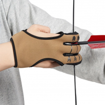 Archery Glove Three Finger Guard  Shooting Gloves Finger Tab for Men Women Adults Youth Beginner Recurve Bow Hunting Accessories