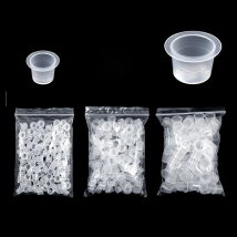 100Pcs 9/12/15MM Size Tattoo Ink Cups Caps Supply Professional Permanent Tattoo Accessory for Tattoo Machine