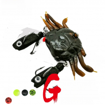 WALK FISH 1PCS Crab Soft Lure Silicone Fake Bait 5.8g 13.7g Sinking Predator Sea Rock Squid Fishing Artificial Equipment