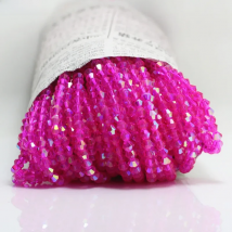 Isywaka Rose Half AB 100pcs 4mm Bicone Austria Crystal Beads charm Glass Beads Loose Spacer Bead for DIY Jewelry Making