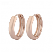 585 Rose Gold Color Hoops Earrings Round Copper Statement Earrings For Women Trendy Earings fashion jewelry Gift