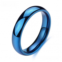 Somen 4mm Blue Men Wedding Band Titanium Rings Engagement Rings For Women Never Fade High Polished Rings For Party Dropshipping