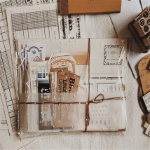 165 Sheets Retro Letter Head Background Material Stickers Vintage Life Series Memo Notes Daily Label DIY Scrapbooking Stationery