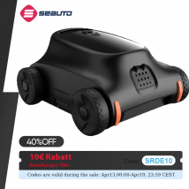 Seauto SAT10 Pool-Staubsauger hält 180 Minuten, 180 W leistungsstarker bürstenloser Motor, 45000 Pa leistungsstarke Saugkraft für oberirdische/inirdische Pools