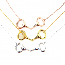 925 Sterling Silver Delicate High Polished Snaffle Bit Equitation Jewelry Horse Lover Necklaces With Women Fashion Earring Sets