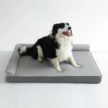 Breathable Spring Summer Cooling Large Dog Bed Ati-slip Cat Bed with Pillow Ice Silk Fabric Dog Bed for Small Dog Cushion Pet