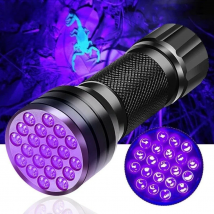 Black Light Flashlight 395nm UV Flashlight Ultraviolet Waterproof Flashlights Detector for Pets Dog Urine and Stains