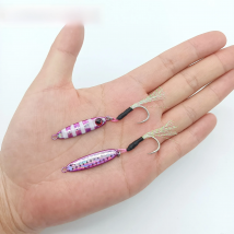 DUODUOYU 1PCS Micro Metal Jig Fishing Lure 5.5g/30mm Isca Artificial Bait With Single HookSpoon Jigging Lure Fishing Accessories
