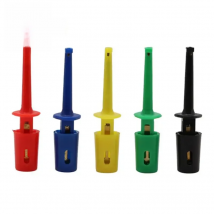 5PCS Mini Single Test Hook Clip Test Probe For Electronic Testing IC Grabber Large Round Crocodile Clip Hook Test Clip