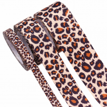 Leopard Print Grosgrain Ribbon 5 Yards Leopard Ribbons Craft Ribbon for Hair Bows Headbands Making and Craft Wrapping