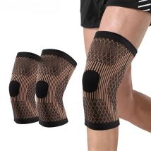 1Pcs Band Copper Nylon Knee Brace for Arthritis Pain and Support Knee Sleeve Compression for Sports Workout Arthritis Relief