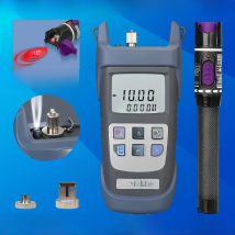 FTTH Fiber Optic Cable Tester Tool Kit (Optional) Optical Power Meter(OPM -70 ~+10dBm)&Visual Fault Locator(30/1/10/20/50mw VFL)