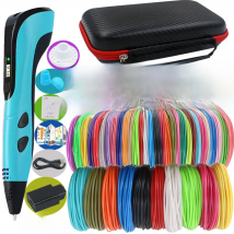 2026 New 3D Printing Pen DIY Three-dimensional Painting Children Toys With LCD Screen Power Adapter 200M PLA Filament Toys Gift