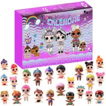 L.O.L SURPIRSE! Advent Calendar Box 24Pcs/Set Action Figure PVC Model Christmas Advent Calendar Countdown Kids Toys Gift