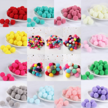 Pompom 8mm 10mm 15mm 20mm 25mm 30mm Soft Pompones Fluffy Plush Crafts DIY Pom Poms Ball Furball Home Decor Sewing Supplies