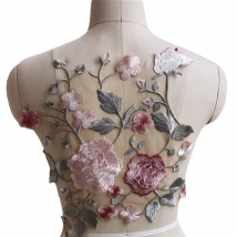 2PCS Children's Clothing Accessories Flower Shape Lace Color Applique Handmade DIY Accessories  RS 1029