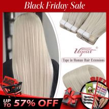 Nastro Ugeat nelle estensioni dei capelli Capelli umani Veri capelli naturali brasiliani di Remy Trama di pelle senza soluzione di continuità per le donne Balayage 20P / 40P