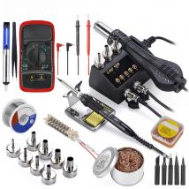 JCD 2 in 1 750W Soldering Station LCD Digital Display Welding Rework Station for cell-phone BGA SMD IC Repair Solder Tools 8898