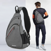 Mixi Men One Shoulder Backpack Women Sling Bag Crossbody USB Boys Cycling Sports Travel Versatile Fashion Bag Student School