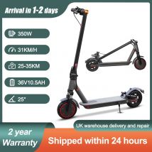 Ladped Foldable Adult Electric Scooter 35km Range 3-Speed Modes Left/Right Turn Signals 350W Motor 8.5-inch Heat Resistant Tires