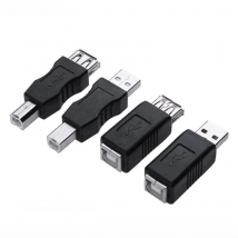 USB2.0 A Male & A Female to B Female Printer Print Converter Adapter Connector USB 2.0 Port Retail wholesale USB 2.0 Adapter