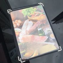 2PCS A3 Large 1/2 Sheets PVC Plastic Menu Cover