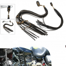 Brake Clutch Lever Cover Fringe Tassels For Harley Cafe Racer Dyna Fat Bob Universal Motorcycle Retro Skull Rivet Tassel Handle