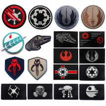 Disney Star Wars The Mandalorian Embroidery Patches on Clothes Hook and Loop Patch Jedi Bounty