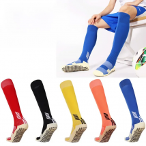 Long Tube Anti-Slip Soccer Socks Knee High Adults Kids Silicone Suction Cup Towel Bottom Football Hockey Grip Socks Extra Size
