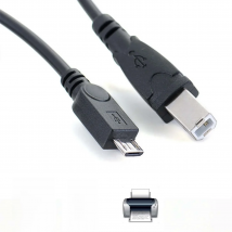 micro usb Male to USB 2.0 B Male Data OTG Cable Cord Phone Printer Scanner support smart phone tablet