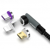 KEYSION 5A Magnetic USB Cable Rotatable Gaming Cable Fast Charging Type C Cable Magnet Charger Data Micro USB Mobile Phone Cable