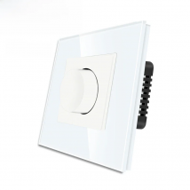 Bingoelec Touch LED Dimmer Switch With Crystal Glass Panel Dimmer White Black Gloden 500w Dimmer Switch