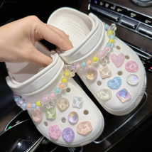 Whole Set Hot DIY Shoes Charms for Hole Shoe Cute Girl Butterfly Accessories  Designer Quality Garden Shoe Decoration Girl Gift