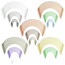 ExcelValley - 12-Pack - Mono Modular Patch Cables TS 3.5mm 1/8 inch Eurorack Synthesizer