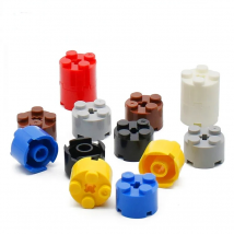 95pcs Cylinder 2x2 Round Brick with Axle Hole Building Blocks Accessories  DIY Parts Compatible with Lego Bricks  6143 3941