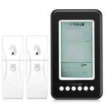 ORIA Refrigerator Thermometer 2 Wireless Sensors Indoor Outdoor Thermometer Digital Freezer Thermometer Audible Alarm